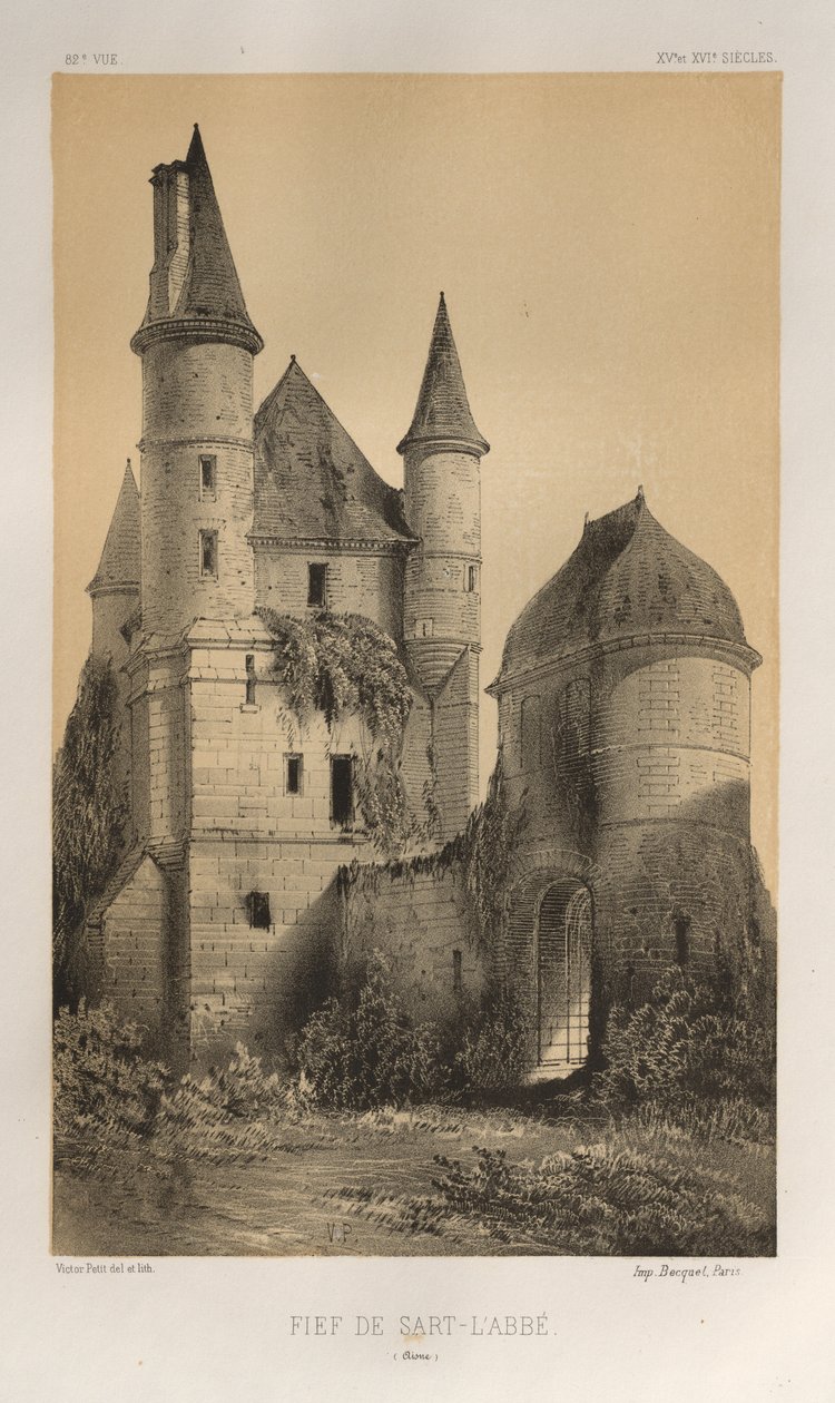 ...pl. 82, Sart-lAbbé Aisnen lääni, 1860. tekijältä Victor Petit