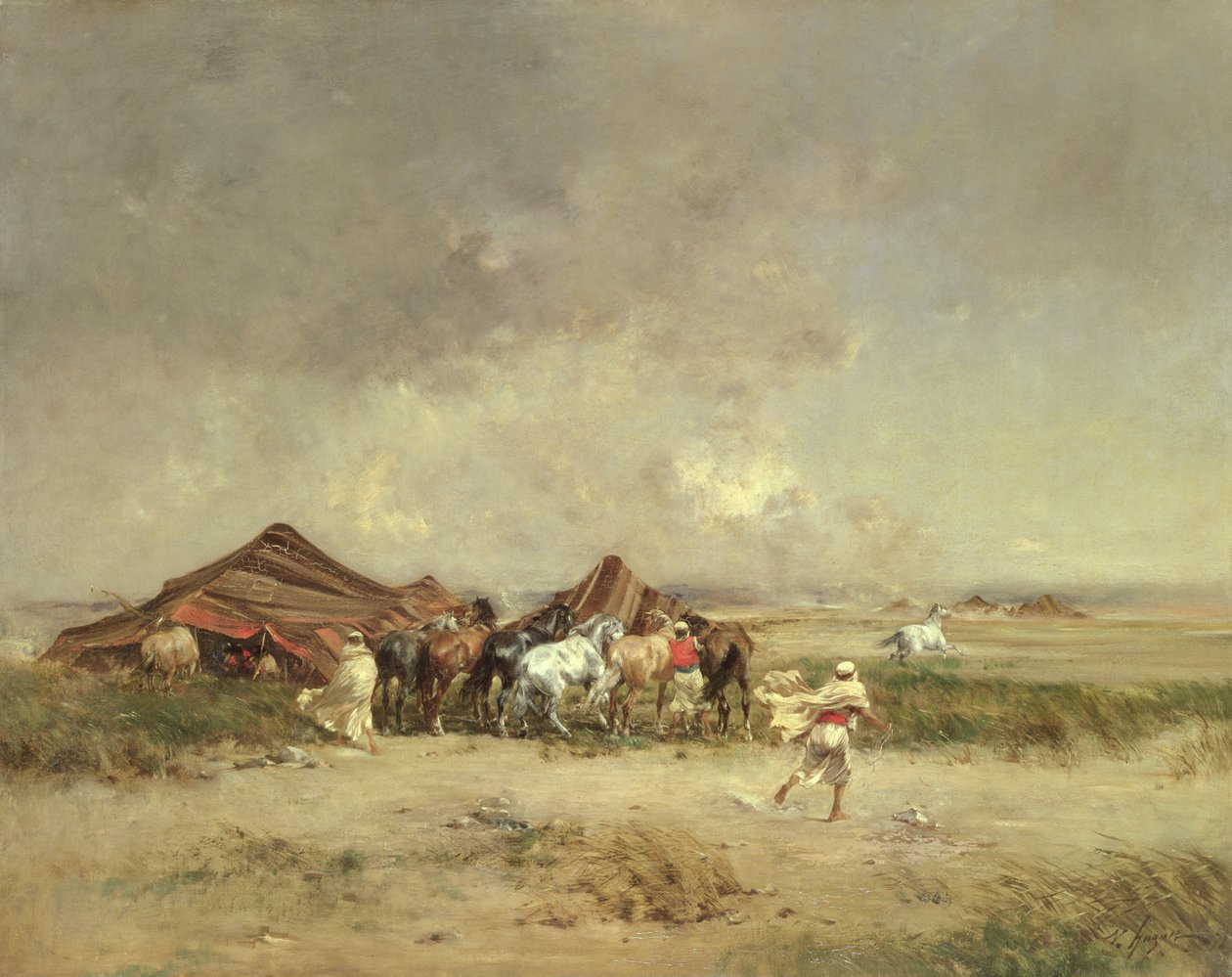 Arabien leiri, 1872 tekijältä Victor Pierre Huguet