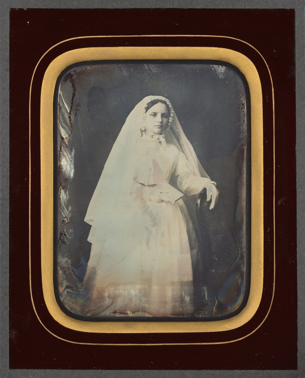 Tytön muotokuva,c. 1853 (kuva) tekijältä Victor Plumier