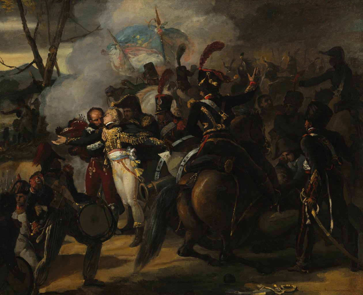Kenraali Colbertin kuolema, n. 18091810. tekijältä Victor Schnetz