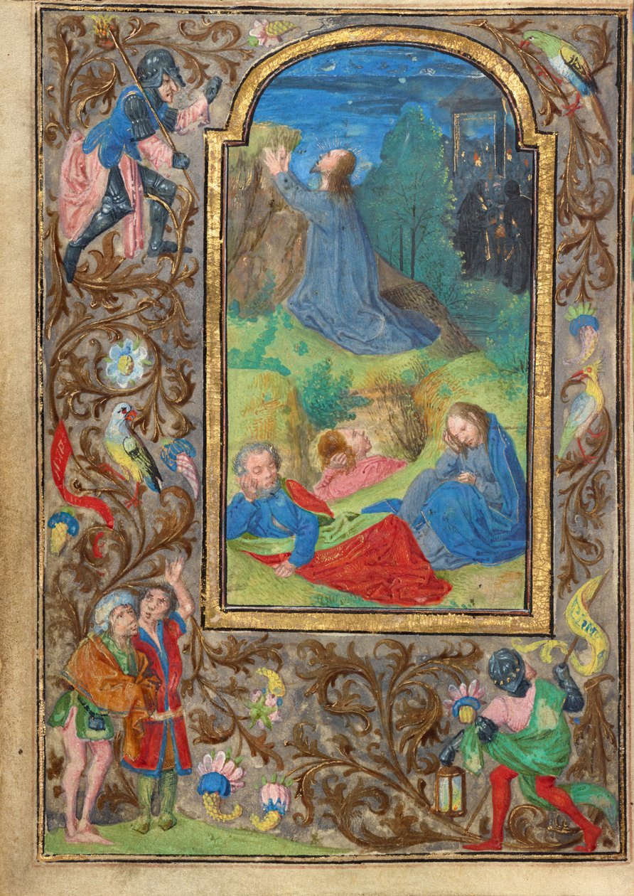 Agonia puutarhassa tekijältä Vienna Master of Mary of Burgundy