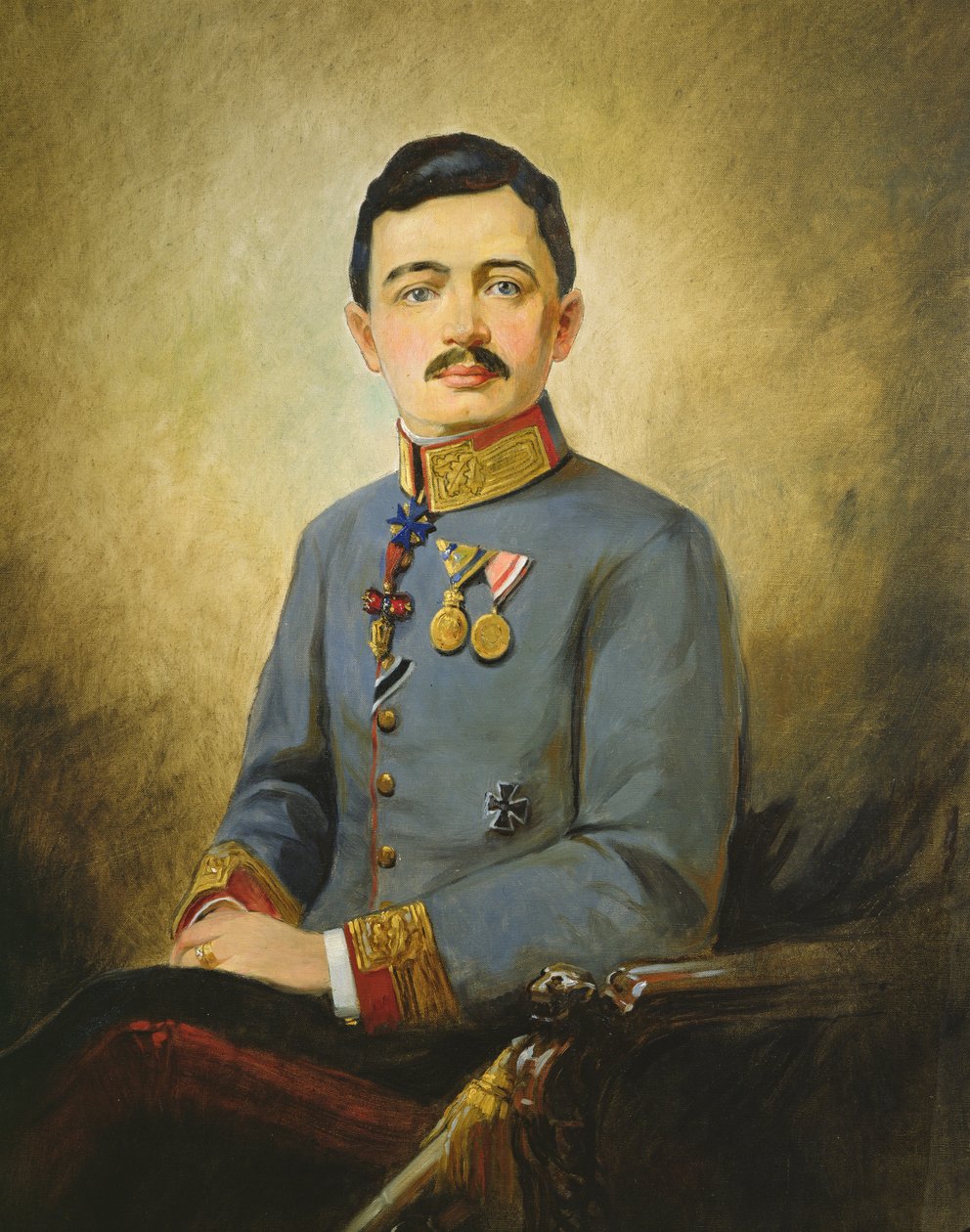 Kaarle I Itävaltalainen (1887-1922), n. 1916 (öljy kankaalle) tekijältä Vienna Nedomansky Studio