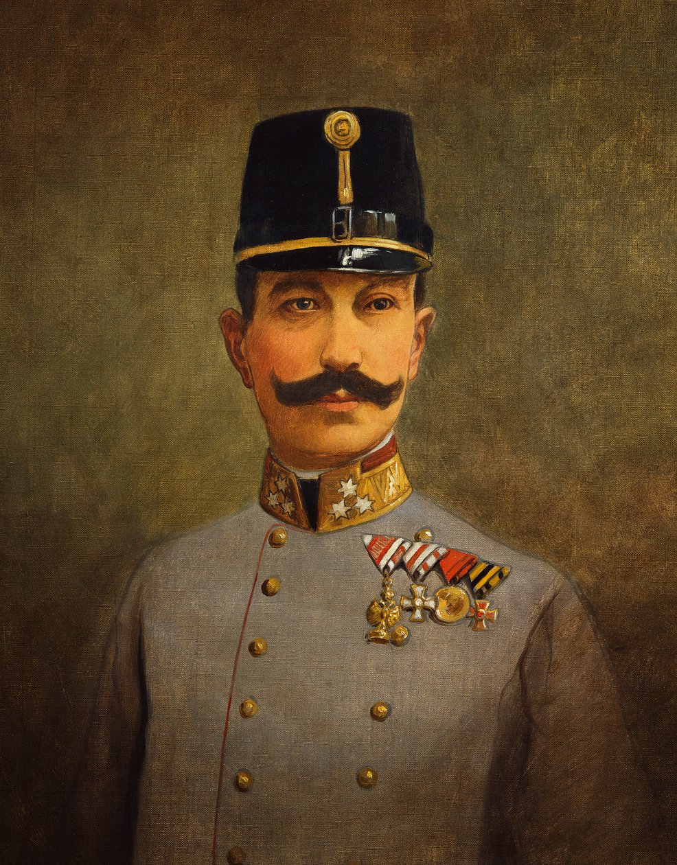 Kenraali Eduard von Bohm-Ermolli, n. 1916 (öljy kankaalle) tekijältä Vienna Nedomansky Studio