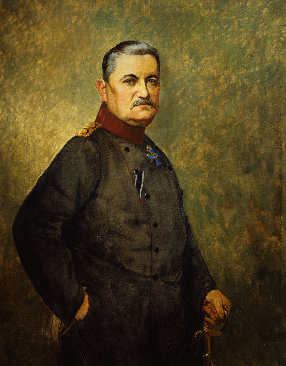 Kenraali Karl von Bulow, n. 1916 (öljy kankaalle) tekijältä Vienna Nedomansky Studio