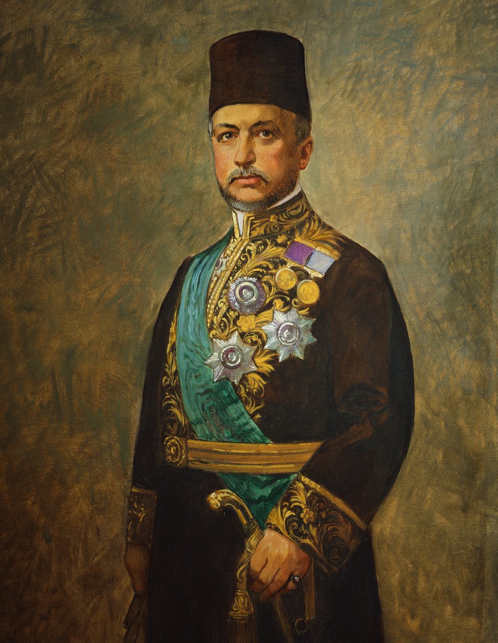 Suurvisiiri Said Halim Pasha, n. 1916 (öljy kankaalle) tekijältä Vienna Nedomansky Studio