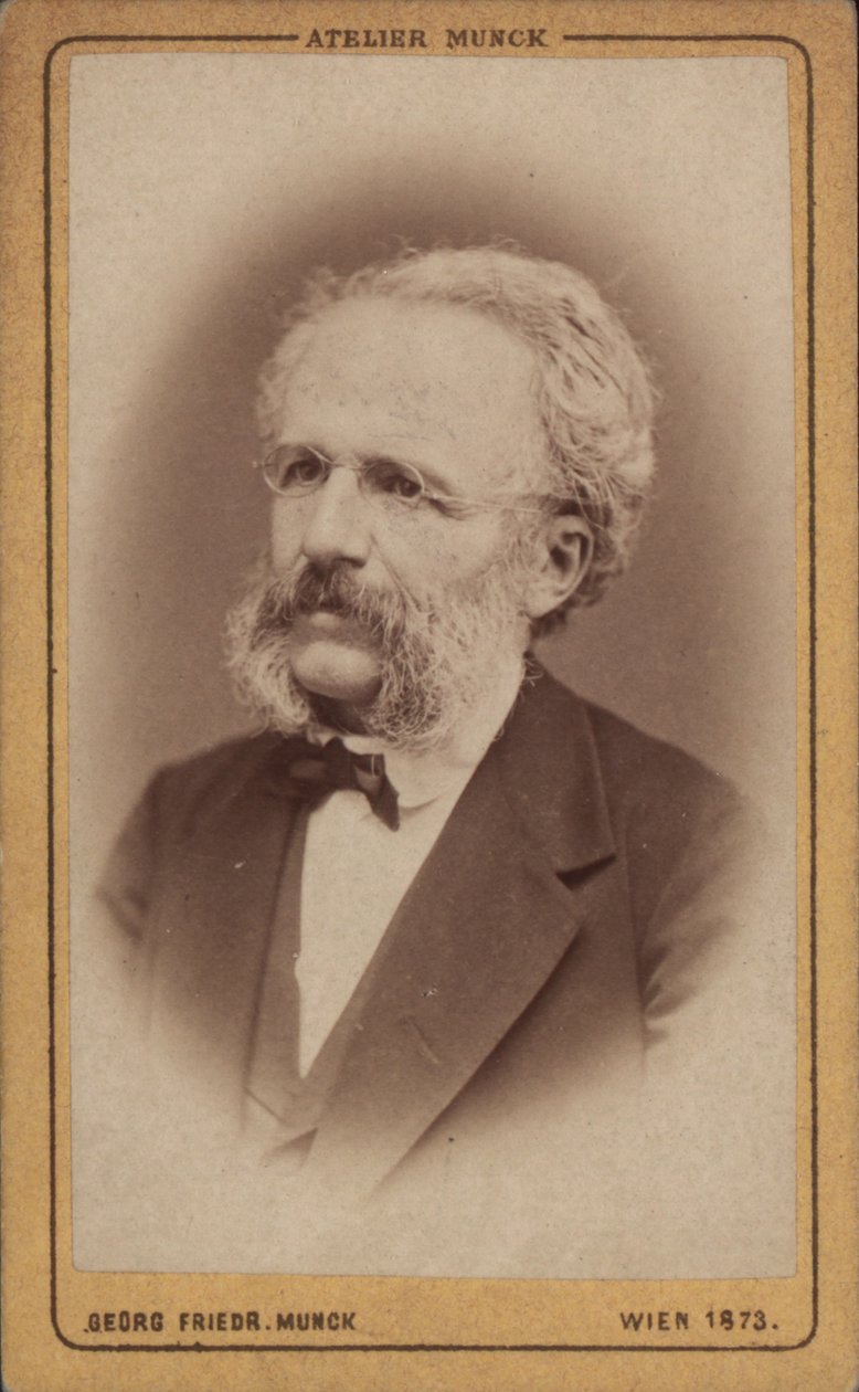 Muotokuva säveltäjä August Wilhelm Ambrosista 1816-1876, 1773. tekijältä Vienna . Photo studio Georg Friedrich