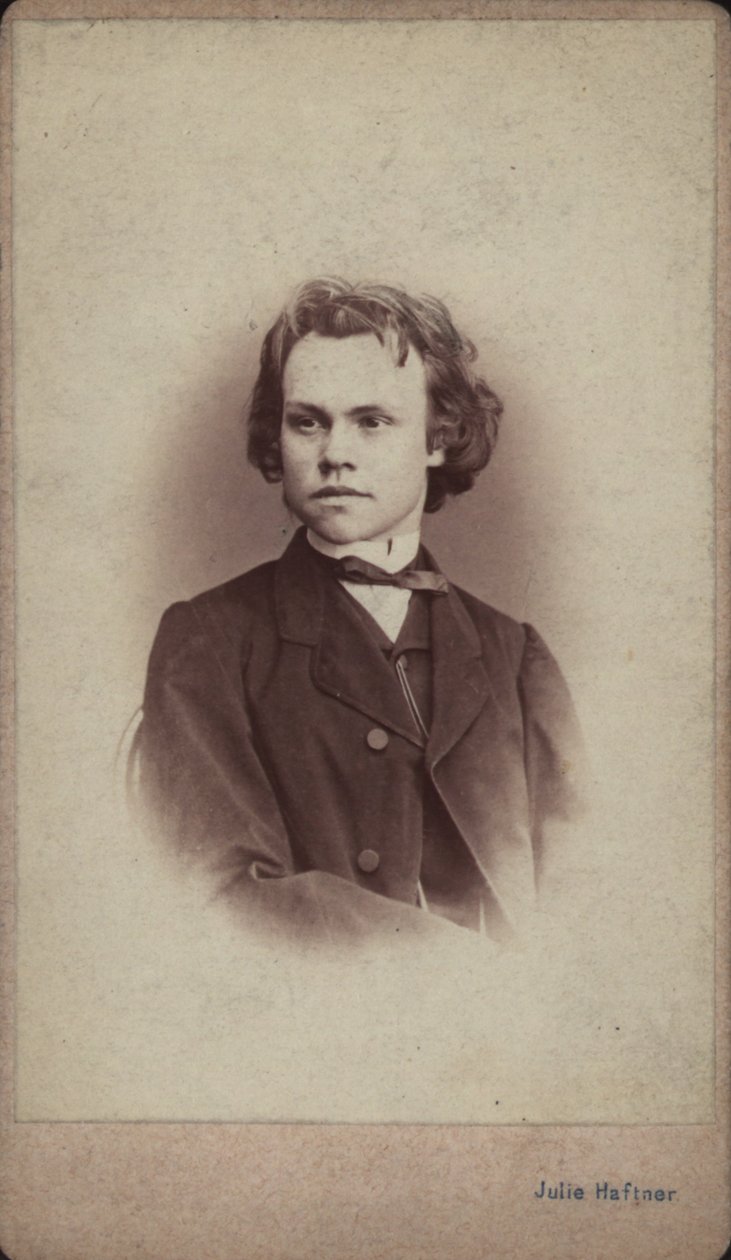 Säveltäjä Anton Rubinsteinin muotokuva 1829-1894. tekijältä Vienna . Photo studio Julie Haftner