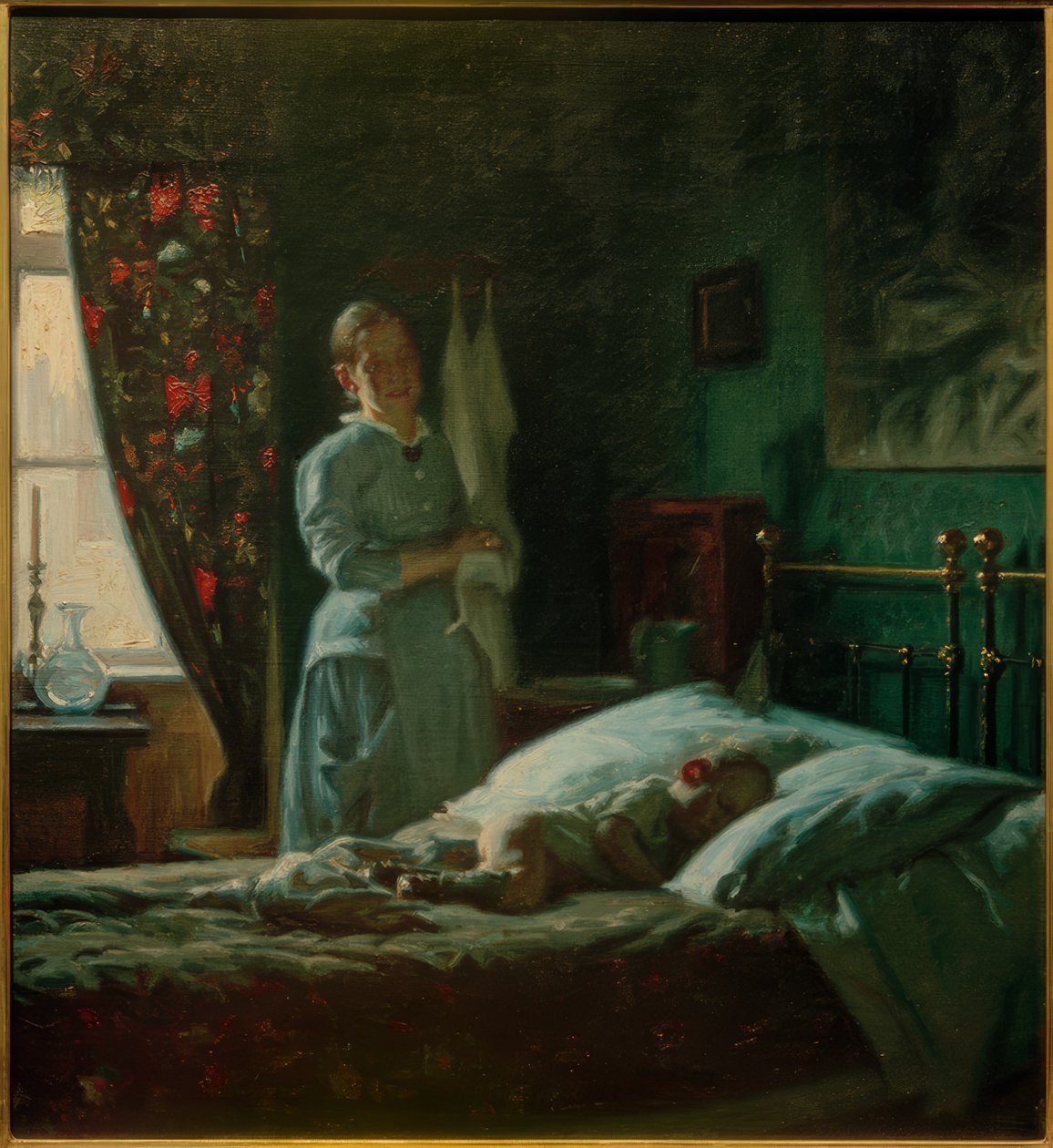 Schlafzimmerszene tekijältä Viggo Johansen