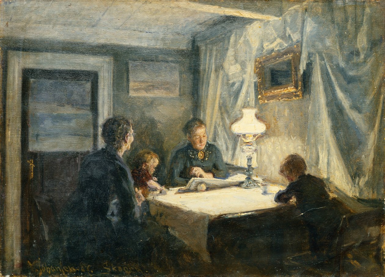 Ilta Skagenissa (Taiteilijan perhe) tekijältä Viggo Johansen
