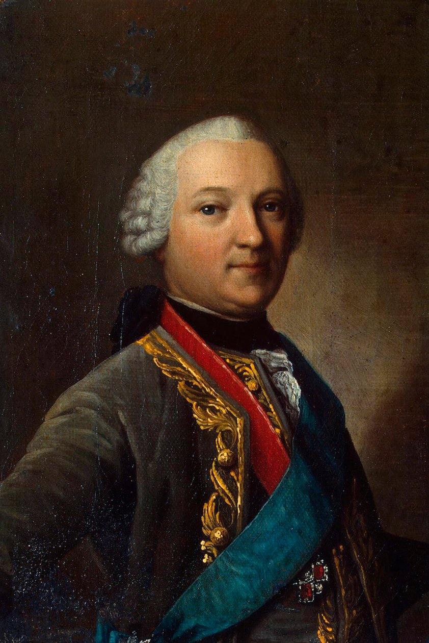 Caspar von Saldernin muotokuva, 1711-1786, 1700-luvun puoliväli. tekijältä Vigilius Erichsen