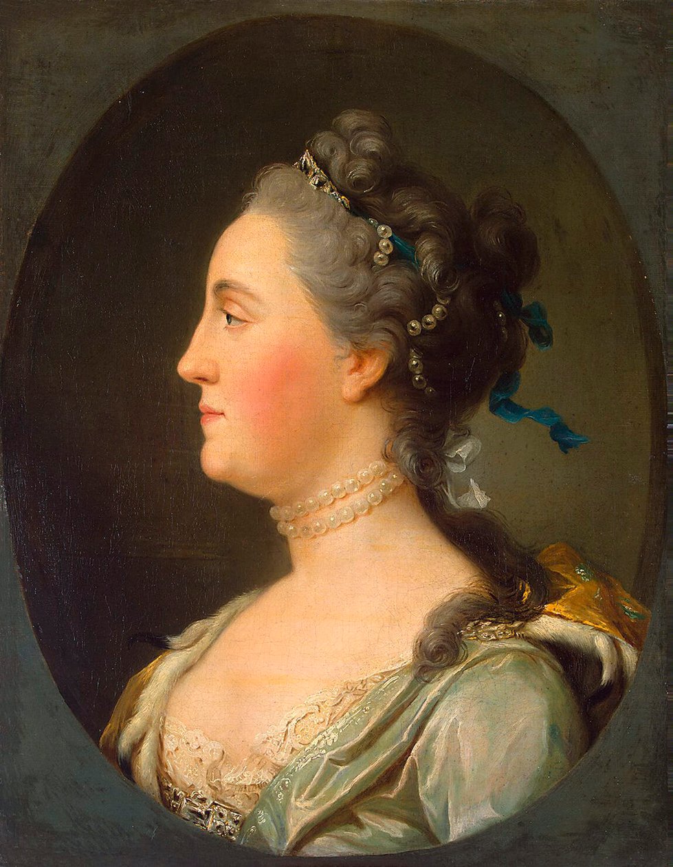 Keisarinna Katariina II:n muotokuva, 1729-1796, ennen vuotta 1762. tekijältä Vigilius Erichsen