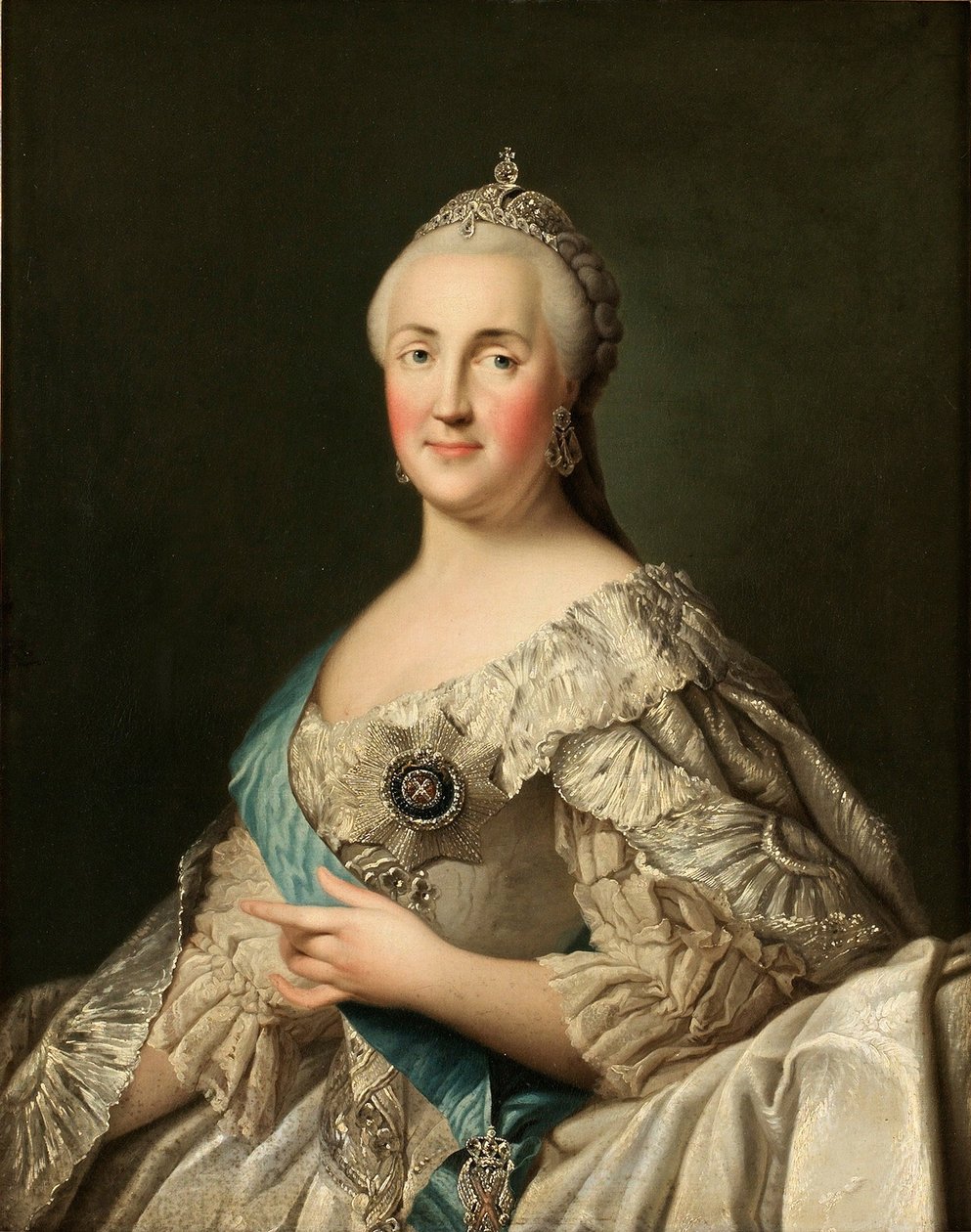 Keisarinna Katariina II:n muotokuva 1729-1796, n. 1780 tekijältä Vigilius Erichsen