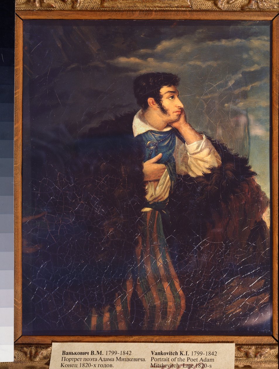 Runoilija Adam Mickiewiczin (1798-1855) muotokuva (Runoilija Mickiewiczin muotokuva) - Vikenti Melkhiorovich Vankovichin (1799-1842) maalaus, öljy kankaalle, loppu 1820, venäläinen taide 1800-luvulla - Valtion Tretjakov-galleria, Moskova tekijältä Vikenti Melkhlorovich Vankovich