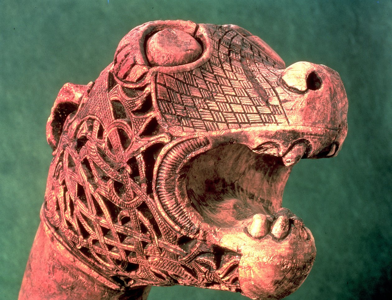 Oseberg-laivan hahmo, noin 800 jKr tekijältä Viking