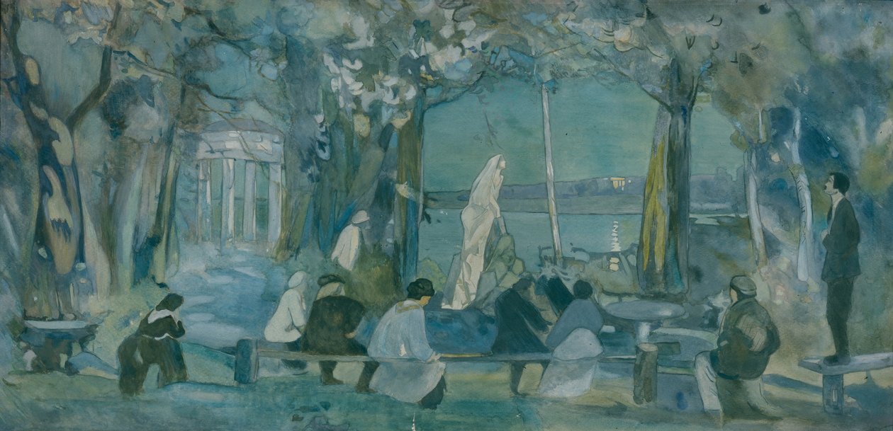 Lavastus A. Tšehovin näytelmään Lokki, 1898 tekijältä Viktor Andreyevich Simov