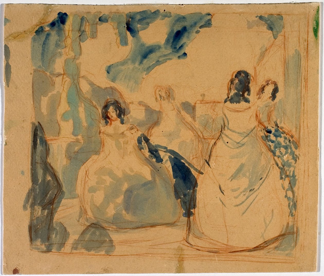 Terassilla, 1901 tekijältä Viktor Elpidiforovich Borisov Musatov