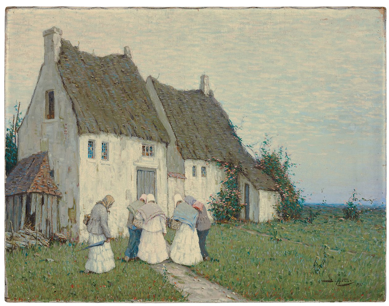Paluu torilta, 1911 tekijältä Viktor Ivanovich Zarubin