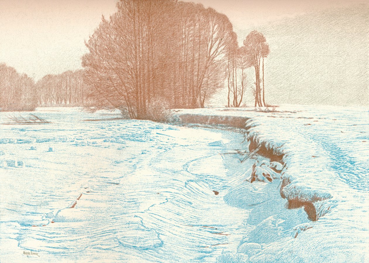 Talvi Garamin rannalla, 1909 tekijältä Viktor Matirko