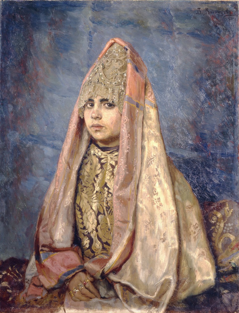 Boyarin vaimo, 1884 tekijältä Viktor Mikhaylovich Vasnetsov