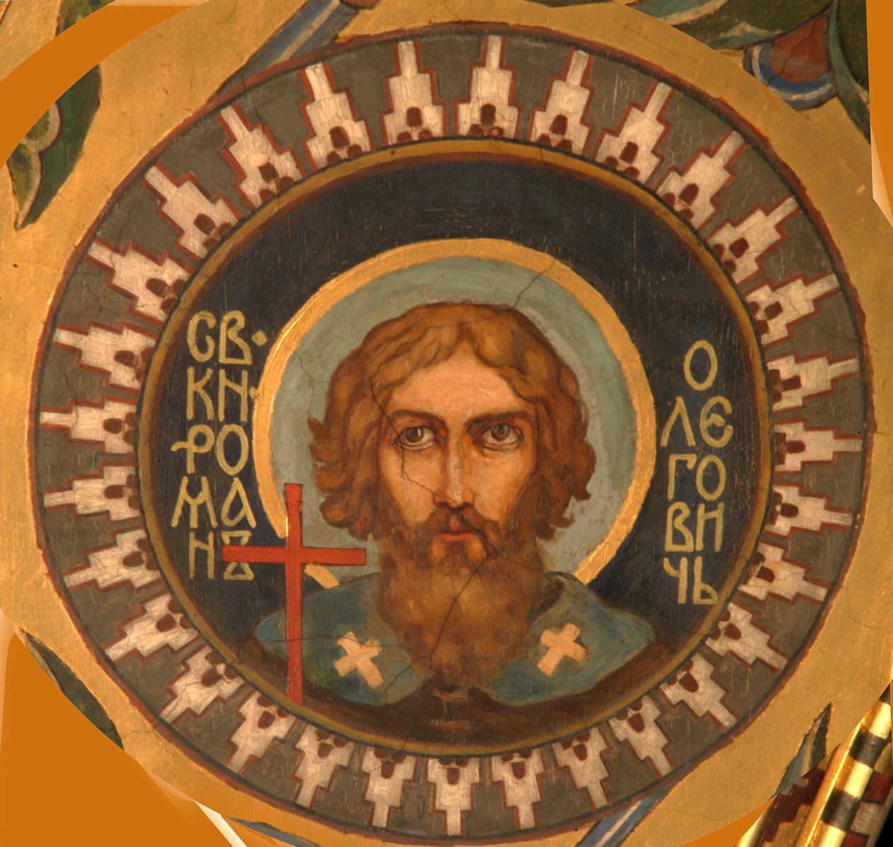 Ryazanin pyhä prinssi Roman Olegovich, 1885-1896 tekijältä Viktor Mikhaylovich Vasnetsov