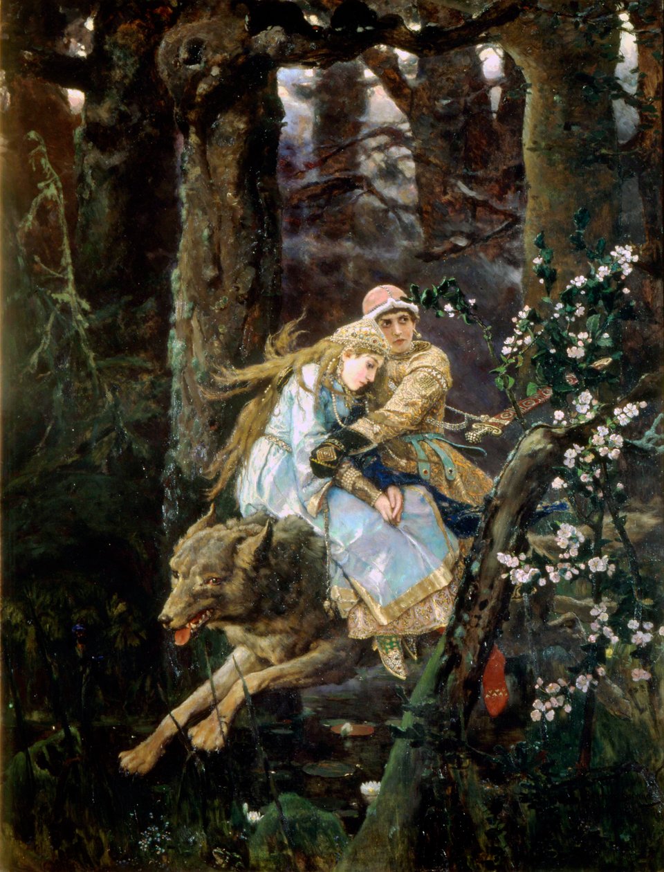 Tsarevitš Ivan ratsastaa harmaalla susilla, 1889 tekijältä Viktor Mikhaylovich Vasnetsov
