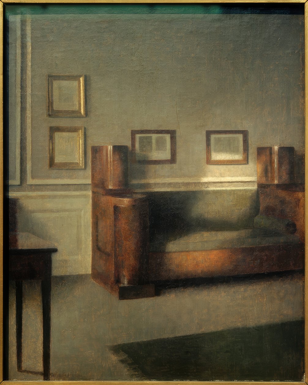 Das alte Schranksofa tekijältä Vilhelm Hammershoi
