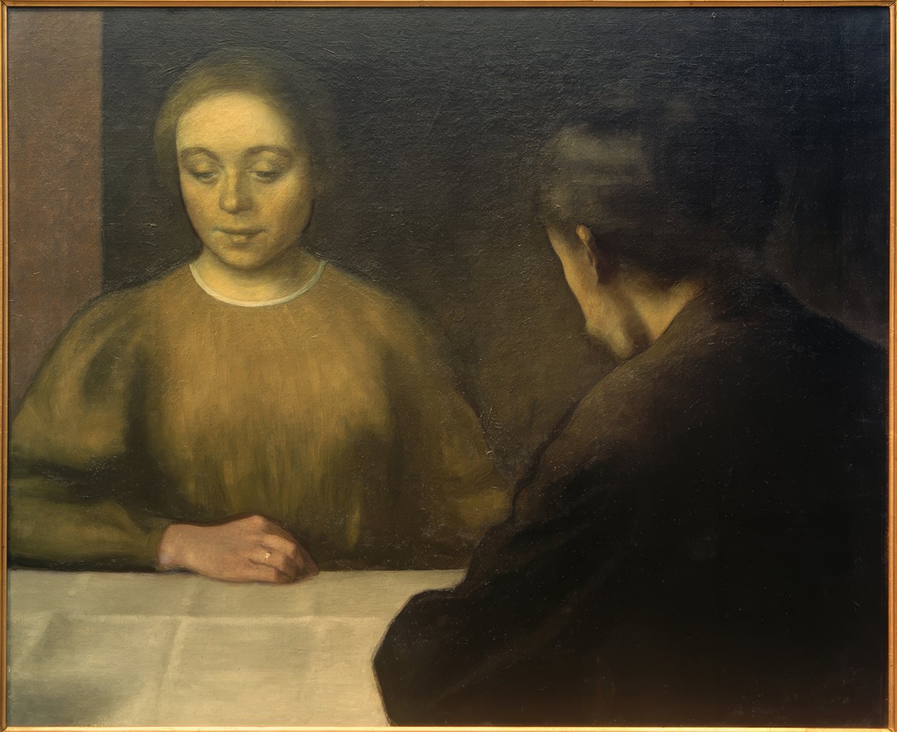 Ehepaar Hammershöi tekijältä Vilhelm Hammershoi