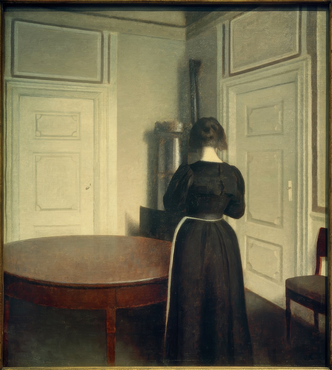 Sisustus, 1899 tekijältä Vilhelm Hammershoi