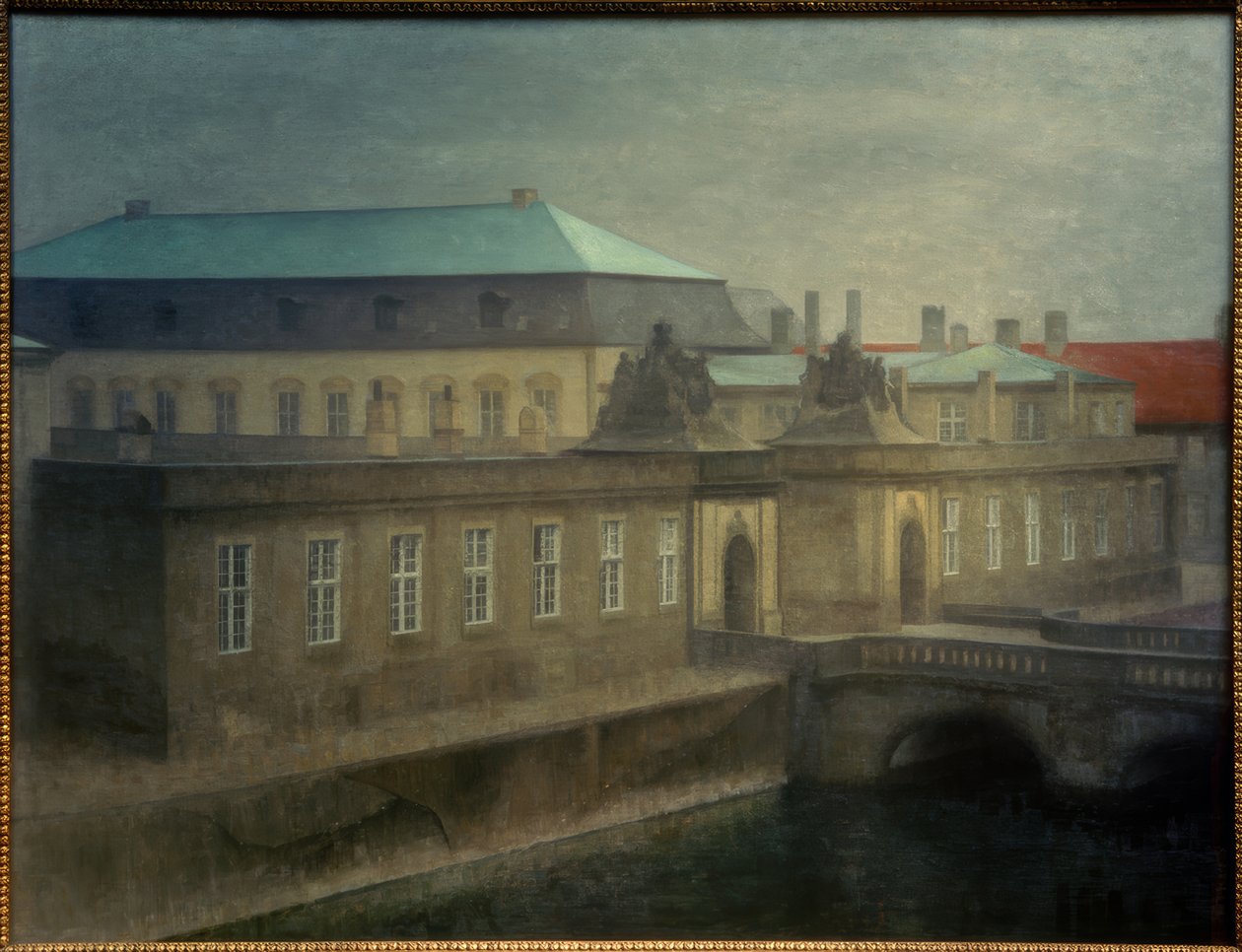 Schloss Christiansborgin linna tekijältä Vilhelm Hammershoi