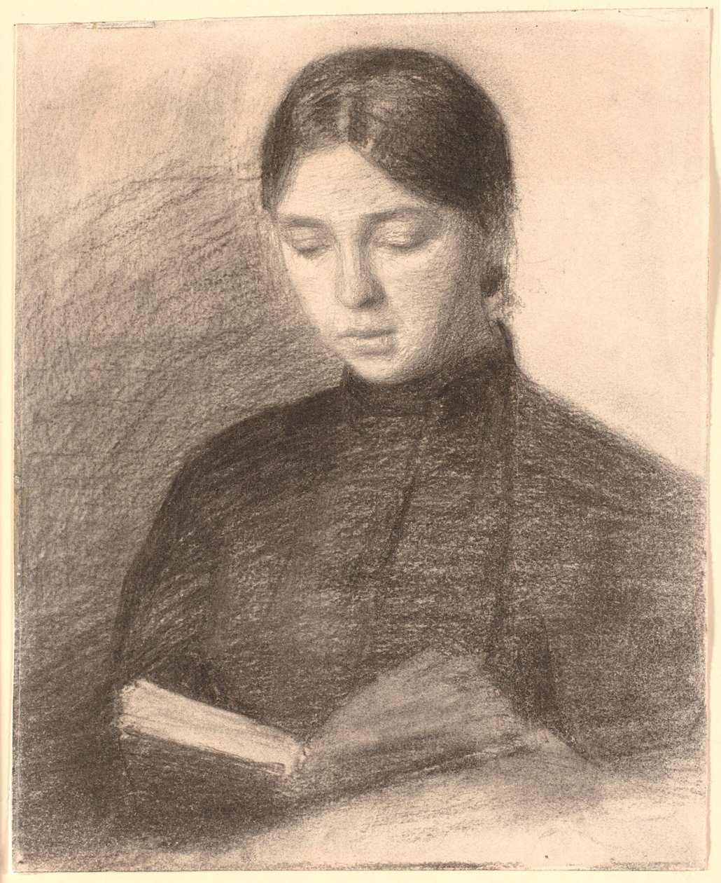 Taiteilijan sisar Anna Reading tekijältä Vilhelm Hammershøi