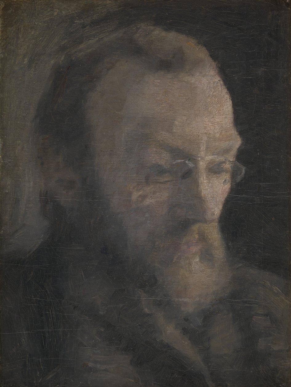 Taidehistorioitsija Karl Madsen, myöhemmin Statens Museum for Kunst -museon johtaja tekijältä Vilhelm Hammershøi