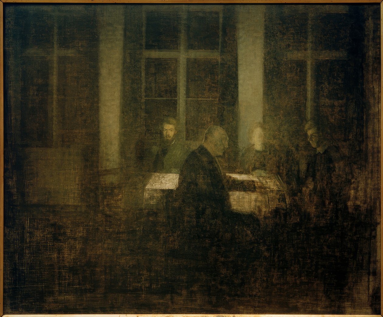 Ilta huoneessa tekijältä Vilhelm Hammershoi