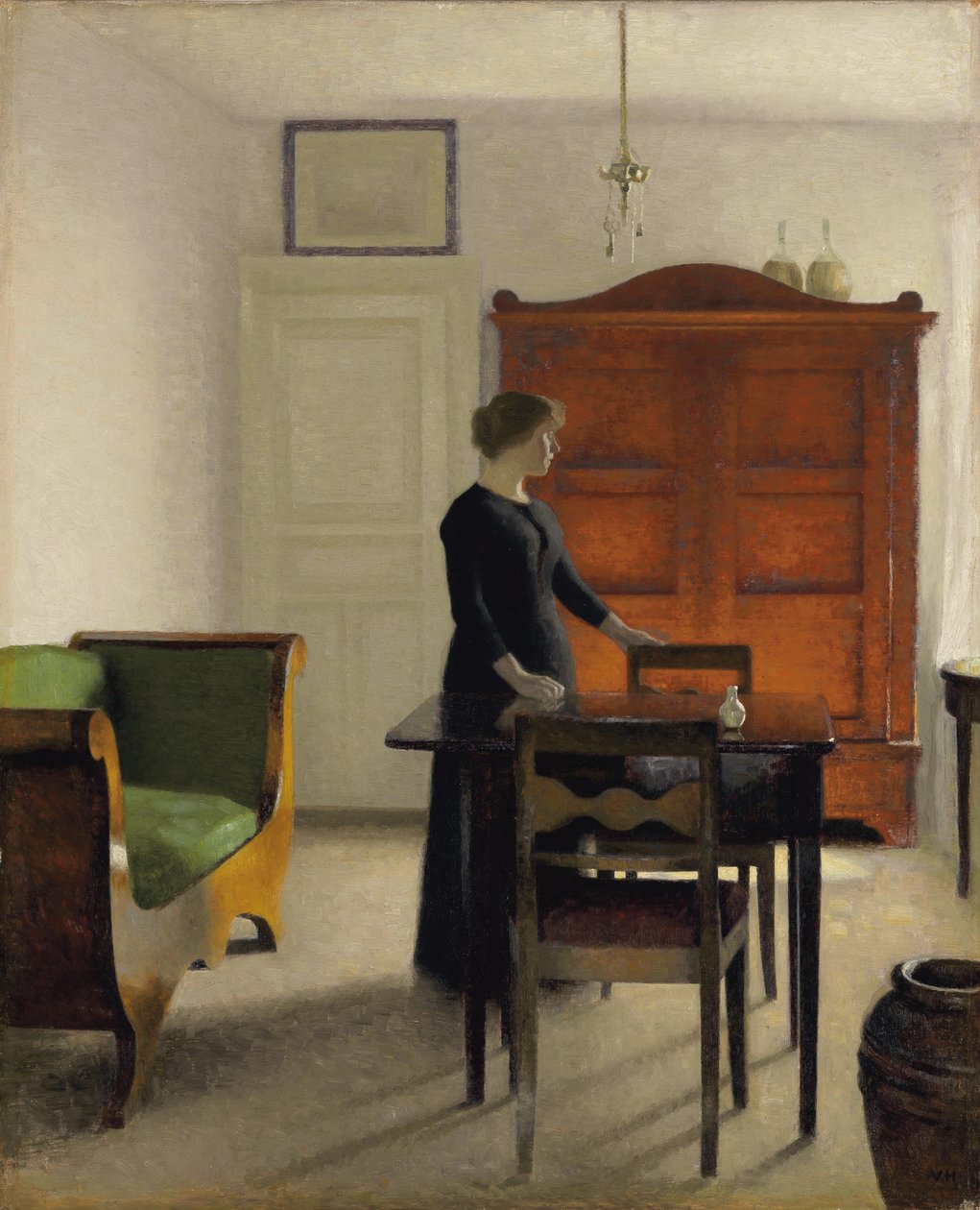 Ida sisätiloissa, 1897 tekijältä Vilhelm Hammershoi