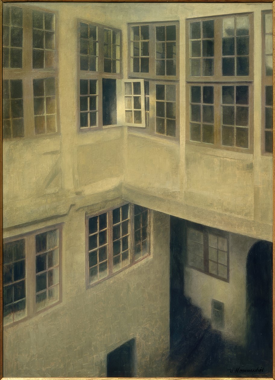Patio. Strandgade 30 tekijältä Vilhelm Hammershoi