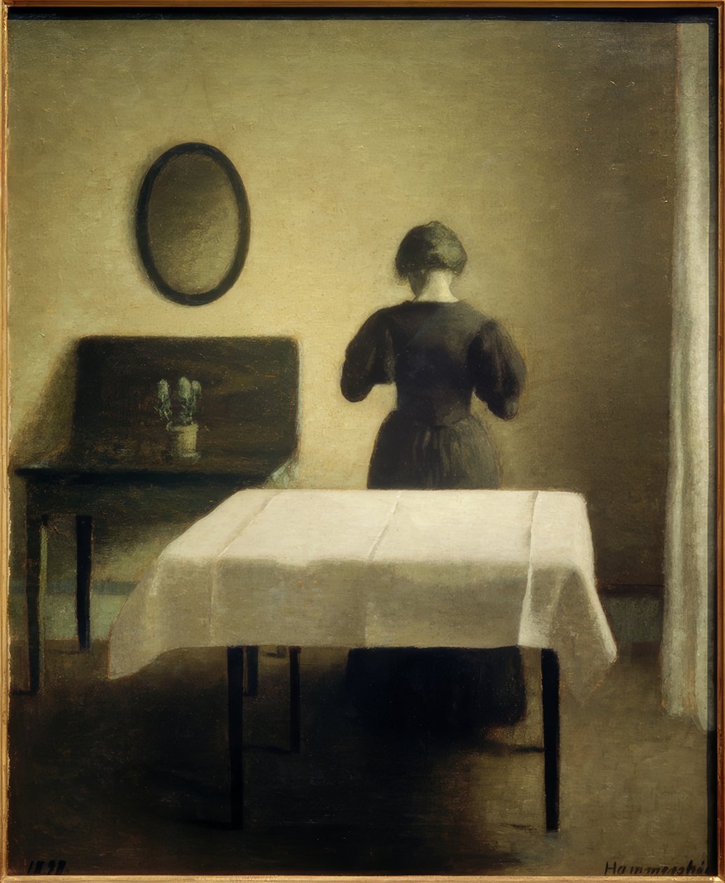 Sisustus, 1898 tekijältä Vilhelm Hammershoi