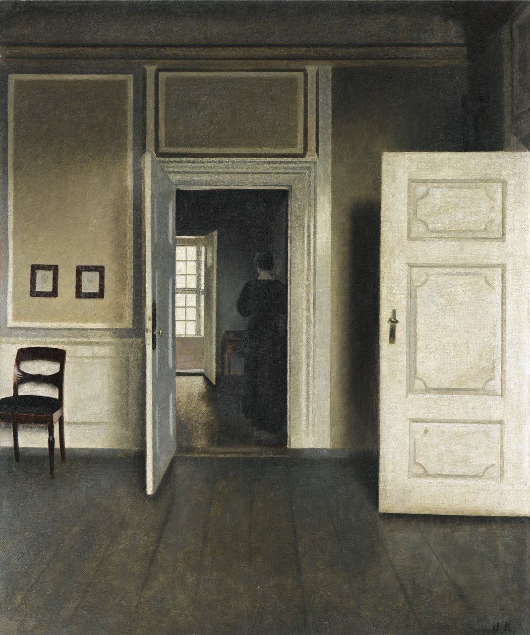 Sisustus. Strandgade 30 tekijältä Vilhelm Hammershoi