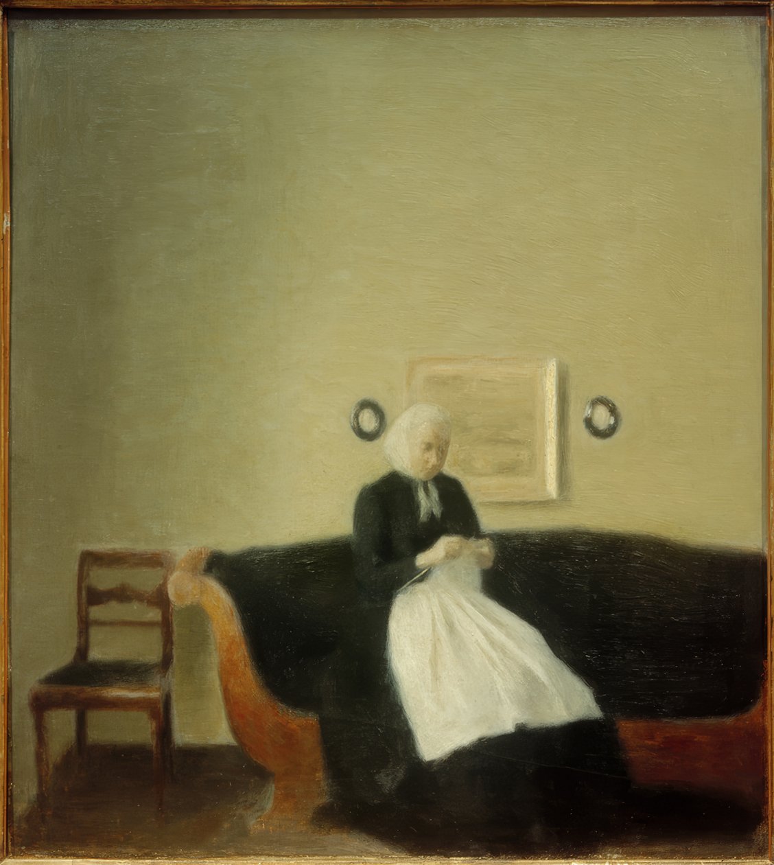 Taiteilijan äiti tekijältä Vilhelm Hammershoi