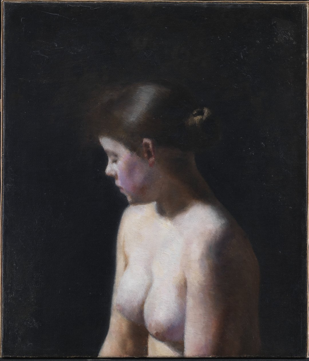 Alaston naismalli tekijältä Vilhelm Hammershoi