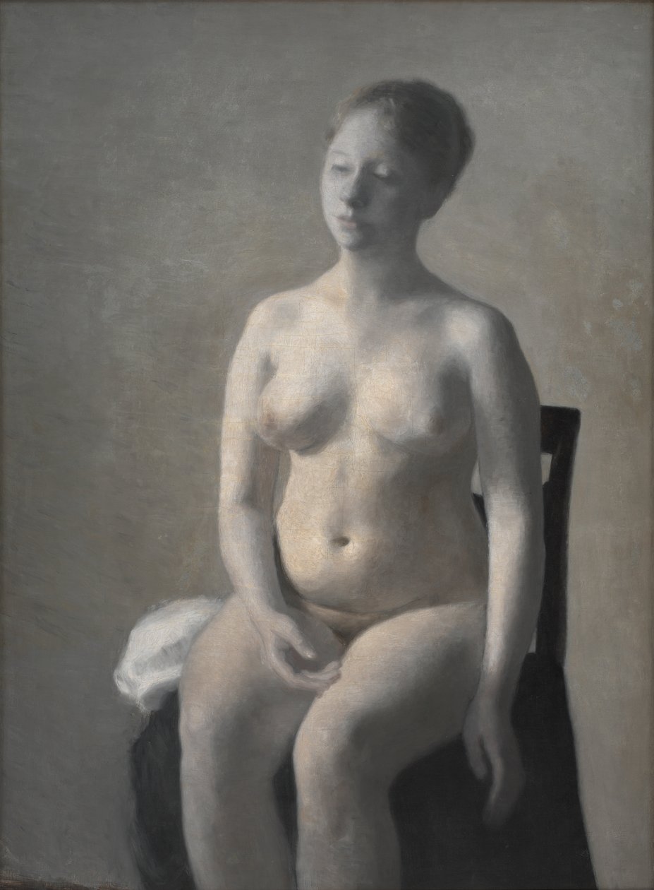 Alaston naismalli, 1889 tekijältä Vilhelm Hammershoi