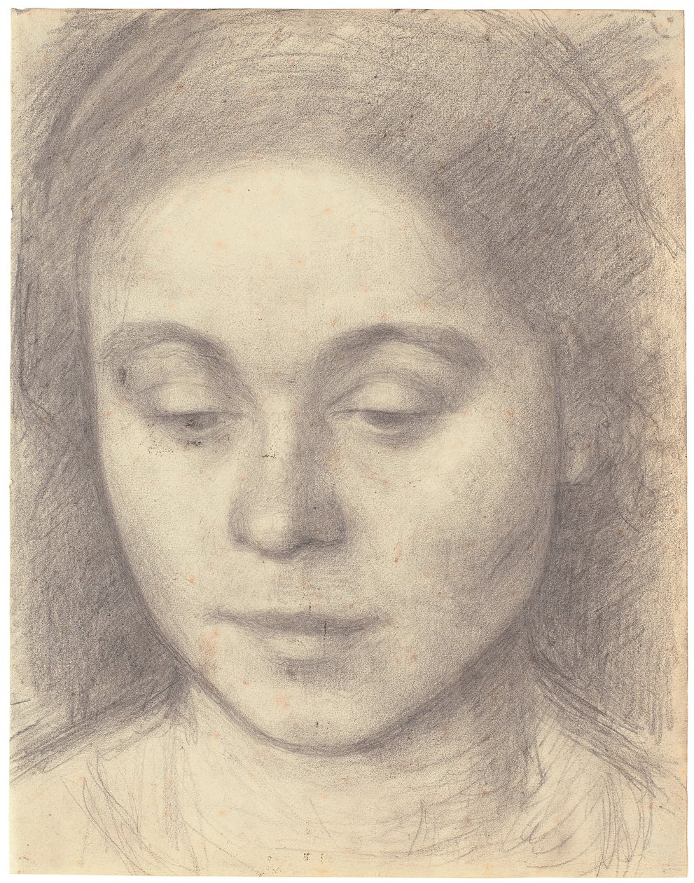 Taiteilijan vaimon Idan muotokuva, 1898 (lyijykynä). tekijältä Vilhelm Hammershoi
