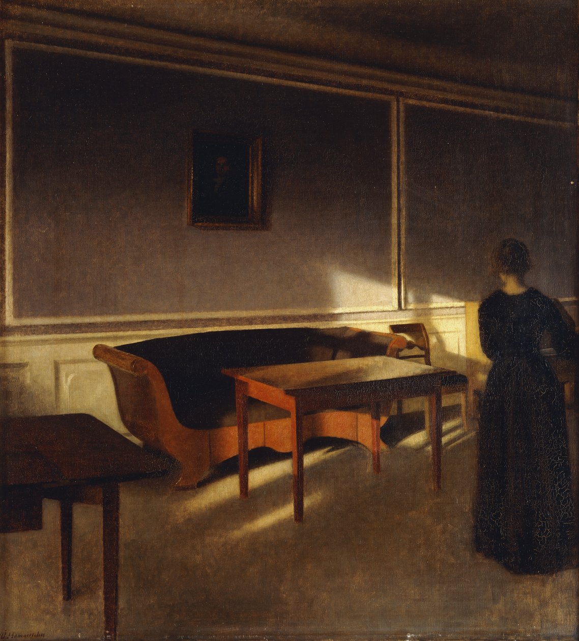 Sunshine In The Living Room, nro 1, 1903 tekijältä Vilhelm Hammershoi
