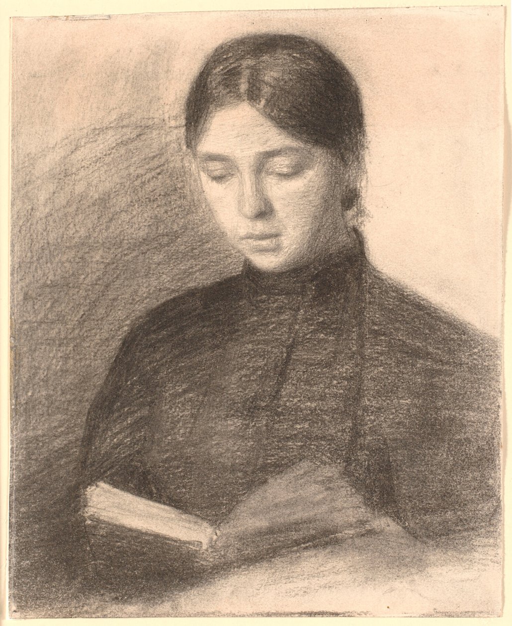 Taiteilijan sisar Anna Reading tekijältä Vilhelm Hammershøi
