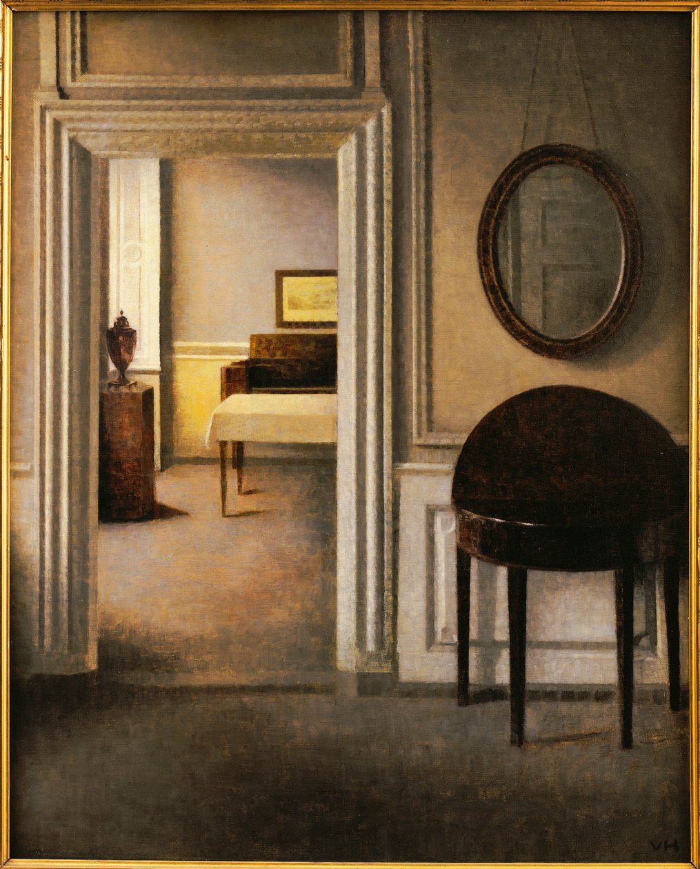 Musiikkihuone, 30 Strandgade, n. 1907 tekijältä Vilhelm Hammershoi