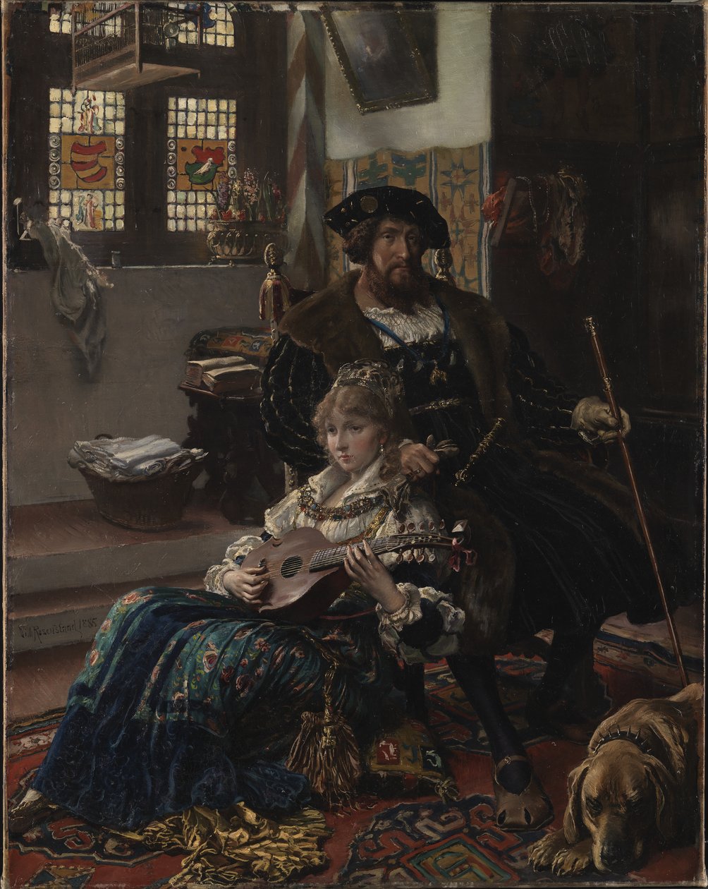 Christian II ja Dyveke tekijältä Vilhelm Rosenstand