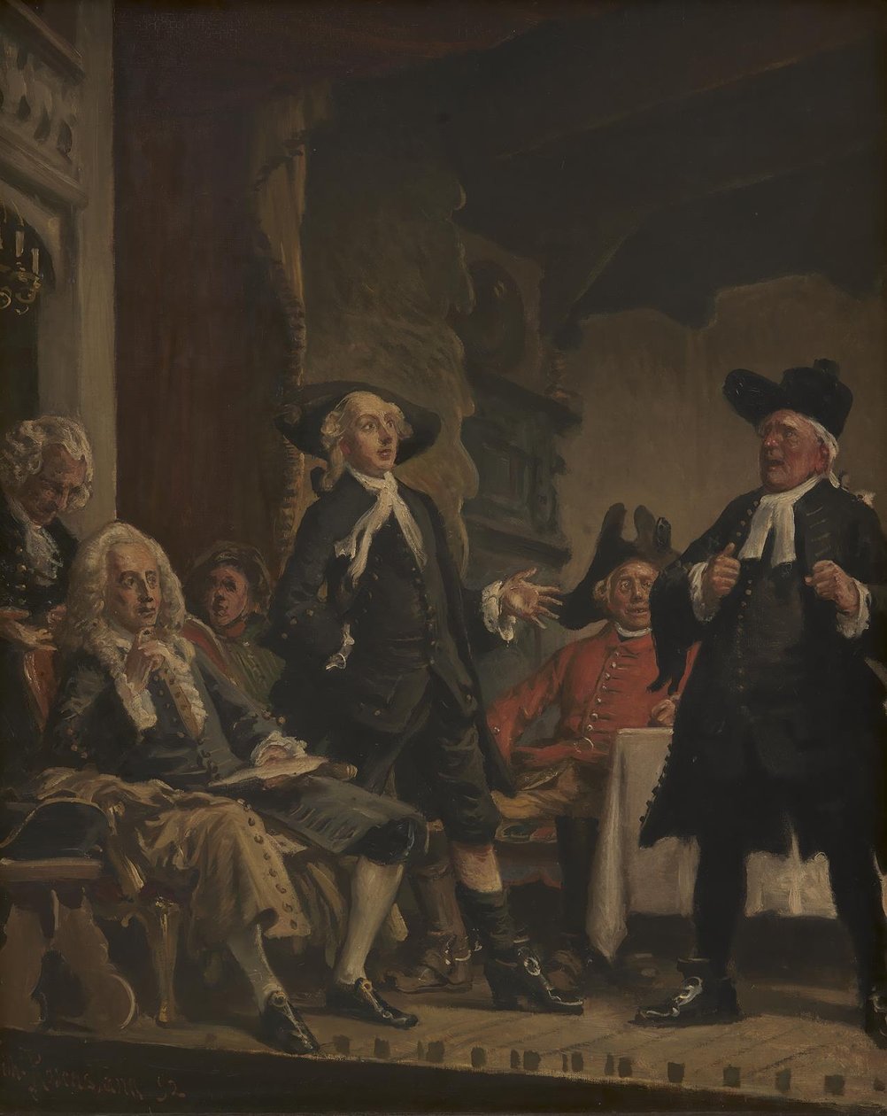 Holberg osallistuu Erasmus Montanuksen harjoituksiin tekijältä Vilhelm Rosenstand