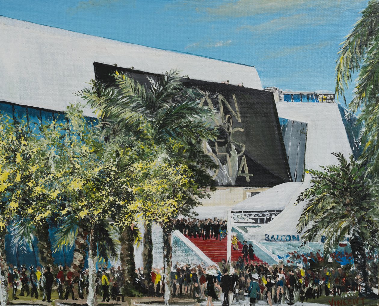 Cannes 2014, 2014, (Akryyli kankaalle) tekijältä Vincent Alexander Booth