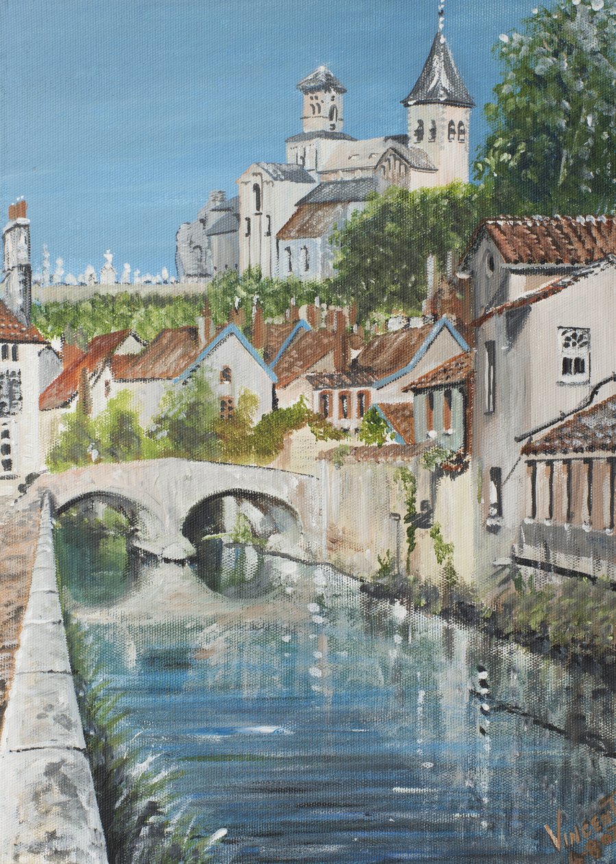 Chatillon sur Seine, Ranska, 2007, (Akryyli kankaalle) tekijältä Vincent Alexander Booth