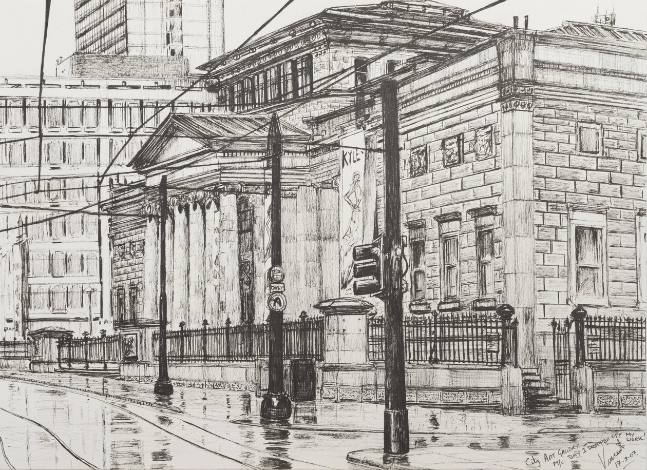 City Art Gallery, Manchester, 2007, (muste paperille) tekijältä Vincent Alexander Booth