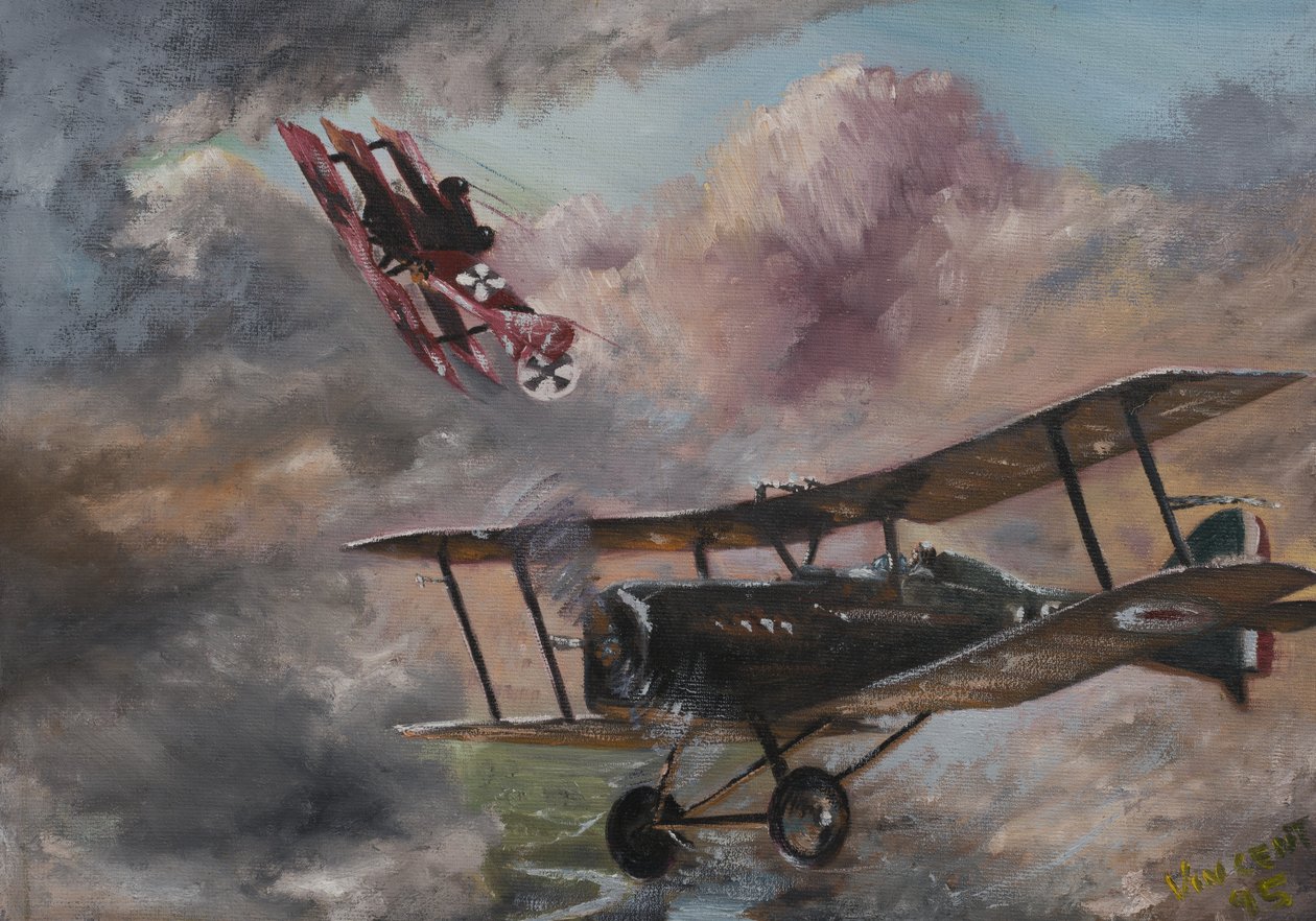 Dogfight 1917, 1995, (akryyli kankaalle) tekijältä Vincent Alexander Booth