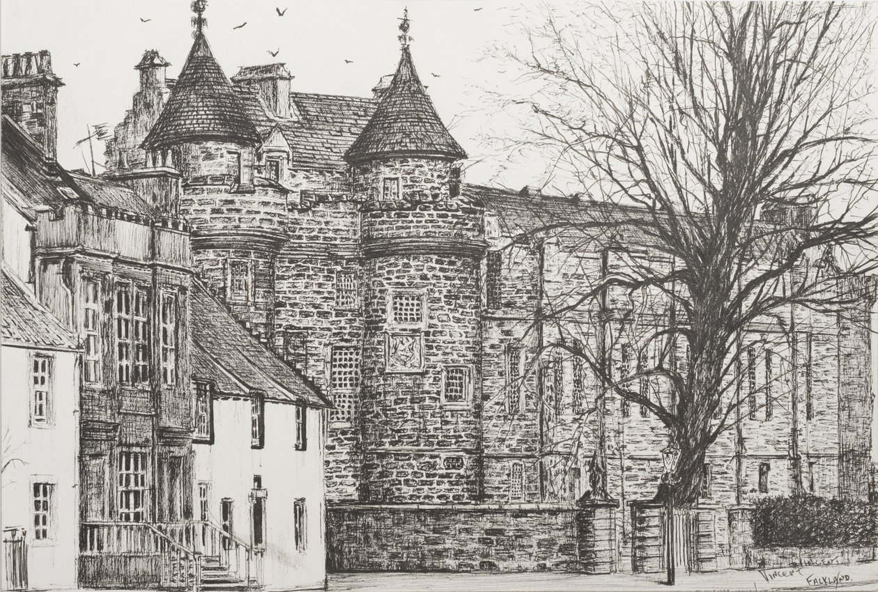 Falkland Palace, Skotlanti, 200,7 (muste paperille) tekijältä Vincent Alexander Booth